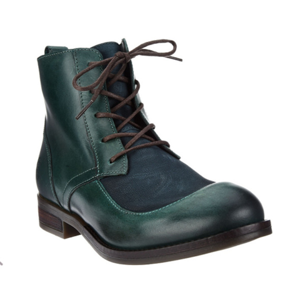 Fly London Shoes - Fly London Women Combat Boots Arty 077 Size EU 35 US 5 Petrol Reef Leather